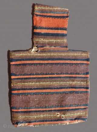 Very good, fine 19th century Baluch salt bag.  With delicate, subtle detail work throughout. All colors excellent. It has a palette that is different from most. There is no fading in  ...