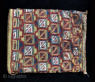 Detail of a pre-Columbian coca bag from the Southern Peruvian Costal Region.  Bags like this are currently referred to as Chuquibamba bags.  They date to the Late Horizon Period and  ...