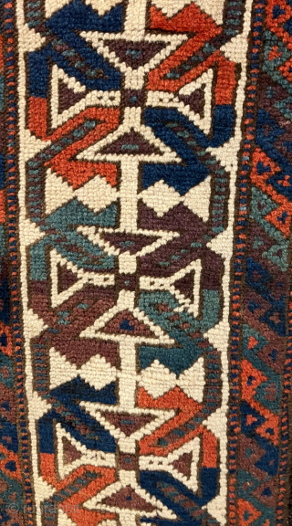 Beautiful 19th century Baluch rug with grand scale. Not quite a main carpet size, but larger than usual for the type. This is an excellent old example, complete and with good provenance  ...