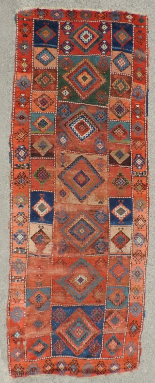 Rare type of East Anatolian seven medallion compartment rug.  18th/19th century.  This may be among the oldest and most complete example of the type.  Likely woven West of Lake  ...