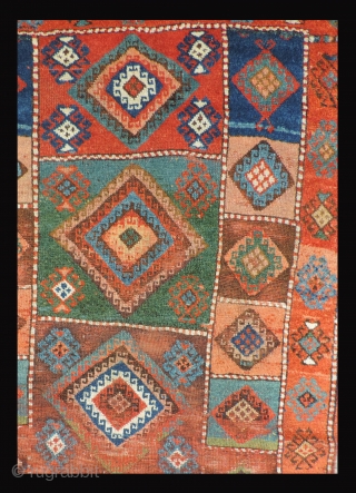 Rare type of East Anatolian seven medallion compartment rug.  18th/19th century.  This may be among the oldest and most complete example of the type.  Likely woven West of Lake  ...