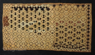 Kuba pile raffia cloth panel.  Shoowa people, D.R. Congo. Unusual size (20 x 37.5 inches).  The condition is excellent and the price reasonable.        