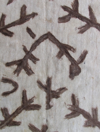 Turkish felt hanging. The way the wispy felted brown wool was applied here gives a brushstroke-like appearance to the pattern and lends a calligraphic quality to this unique object. The imagery resembles  ...