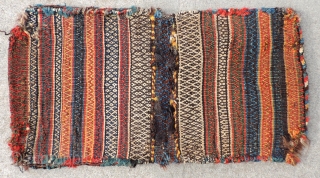 Complete set of miniature South Persian, Luri bags. Size: 12 x 23 inches.  Full, glossy pile and good dyes. 19th century.           