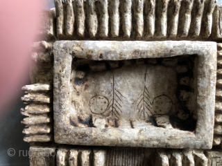 19th century carved alabaster fetishes used in animal increase rites in the Altiplano region of Bolivia and Southern Peru. Stone figures such as these were carved by Callawaya - traditional Aymara healers  ...