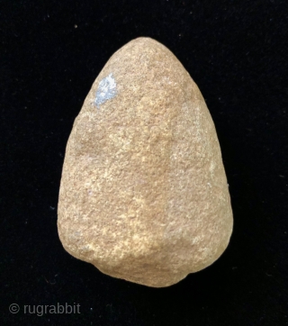 Ancient Andean stone implements.  A.D. 500- 1400's.  The stone discs (Andean Bagels) were used as mace heads or hammer stones when coupled with a wooden handle inserted through the center.  ...