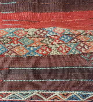 Primitive pile Kurdish rug, East Anatolia. 19th century. All dyes natural. This type of rug is discussed in Hali 100 in an article by John Wertime. a related example is published there  ...