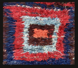 Primitive pile Kurdish rug, East Anatolia. 19th century. All dyes natural. This type of rug is discussed in Hali 100 in an article by John Wertime. a related example is published there  ...