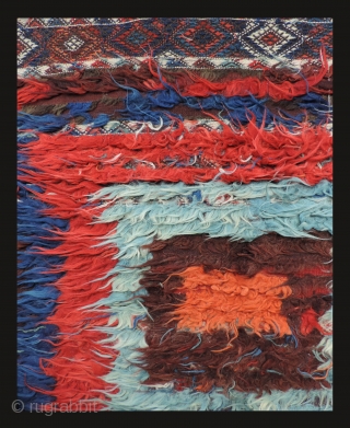 Primitive pile Kurdish rug, East Anatolia. 19th century. All dyes natural. This type of rug is discussed in Hali 100 in an article by John Wertime. a related example is published there  ...