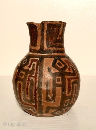 Three Ceramic vessels from the Lake Titicaca Basin. Yampara culture.  A.D. 900 - 1400. All three are in remarkable condition and are very good examples of a rare group of Altiplano  ...