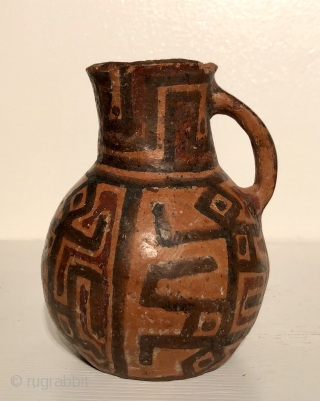 Three Ceramic vessels from the Lake Titicaca Basin. Yampara culture.  A.D. 900 - 1400. All three are in remarkable condition and are very good examples of a rare group of Altiplano  ...