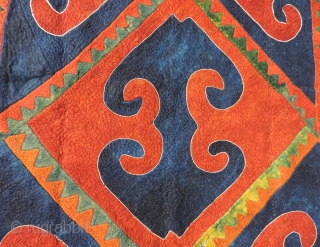 Khirgiz pieced felt. 19th century.  All dyes are natural.  It has beautiful felting that retains a nice patina and texture to the wool.  This piece has been in storage  ...