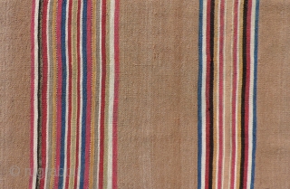 Warp-faced plane weaves are pretty basic.  Some would say they were among earliest loom woven structures from the Andes.  This first half of the 19th century Aymara textile is very  ...