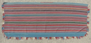 Colors! Cloth!  19th century Aymara poncho half.  Incredible color and weave with a supple handle and drape that is only seen in the finest Aymara warp-faced weavings. In excellent condition,  ...