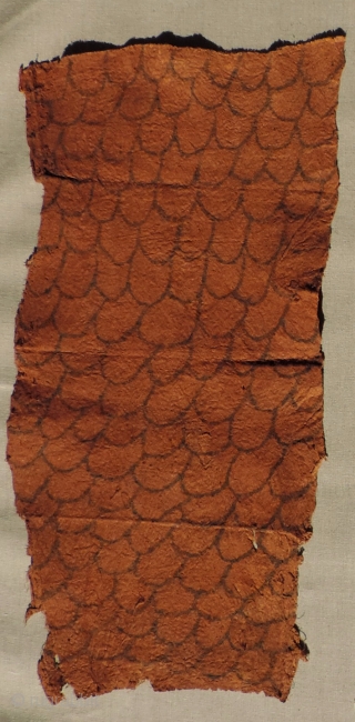 Three very interesting Pygmy bark cloth drawings.  These beaten barkcloth drawings were made by the Mbuti people of the Congo region of Africa.  The Mbuti are among the oldest indigenous  ...