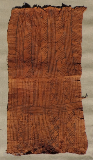 Three very interesting Pygmy bark cloth drawings.  These beaten barkcloth drawings were made by the Mbuti people of the Congo region of Africa.  The Mbuti are among the oldest indigenous  ...