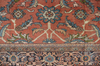 Antique Mahal carpet 260 x 367cm / 8'6" x 12'0" just listed on www.jamescohencarpets.com                   