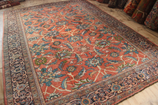 Antique Mahal carpet 260 x 367cm / 8'6" x 12'0" just listed on www.jamescohencarpets.com                   