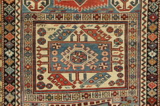 Very fine, dated 3 times, North East Caucasian Long Rug in excellent, original condition. 131 x 290cm / 4'3" x 9'6"            