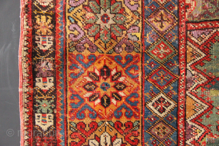 Early 19th century colourful Mudjur prayer rug 4' x 6'                       