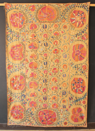 Mid 19th century Bokhara suzani in excellent condition. 174 x 260cm / 5'7" x 8'7"
Mail: jamescohen50@hotmail.com                 