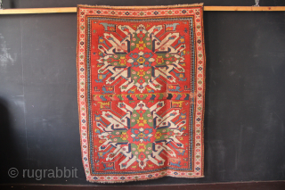 Late 19th century Caucasian Chelaberd Kazak, or Eagle Kazak. 4'8" x 6'4"/ 143 x 193cm
Very nice colour.
email: jamescohen50@hotmail.com
whatsapp: +44 7747 610 248           
