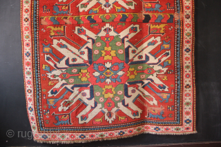 Late 19th century Caucasian Chelaberd Kazak, or Eagle Kazak. 4'8" x 6'4"/ 143 x 193cm
Very nice colour.
email: jamescohen50@hotmail.com
whatsapp: +44 7747 610 248           
