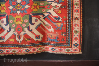 Late 19th century Caucasian Chelaberd Kazak, or Eagle Kazak. 4'8" x 6'4"/ 143 x 193cm
Very nice colour.
email: jamescohen50@hotmail.com
whatsapp: +44 7747 610 248           
