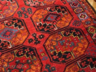 Screaming Amu Darya area main carpet circa 1850. 2.40m x 2.08m                      