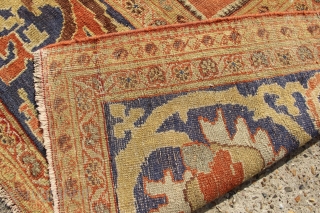 Antique Ziegler & Co carpet circa 1880. 10'2" x 13'0" in worn condition but still magnificent.                 