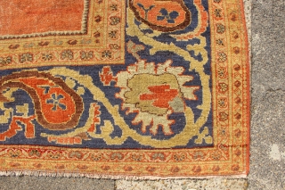 Antique Ziegler & Co carpet circa 1880. 10'2" x 13'0" in worn condition but still magnificent.                 