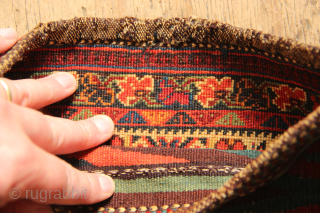 Superb Afshar chanteh, very fine and with the best colour and wool, late 19th century. 8.5" x 12". Perfect condition.
If you do not receive an answer promptly through the rug rabbit messaging  ...