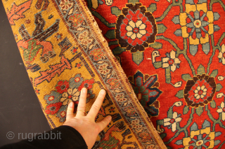 Antique Kurdish Bidjar Mina Khani 4'9" x 9'0"
New arrival being deep cleaned and restored.                   