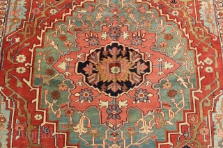 Very fine Serapi carpet circa 1880, in excellent, original condition. 241 x 291cm / 7'11" x 9'7"                