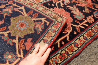 Very fine Serapi carpet circa 1880, in excellent, original condition. 241 x 291cm / 7'11" x 9'7"                