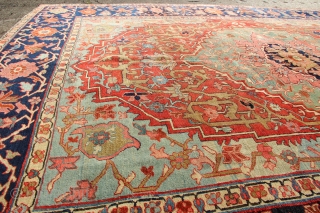 Very fine Serapi carpet circa 1880, in excellent, original condition. 241 x 291cm / 7'11" x 9'7"                