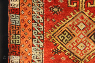 Sivas Yastic circa 1850. Really sweet colours. 66 x 96cm / 2'2" x 3'2"                   