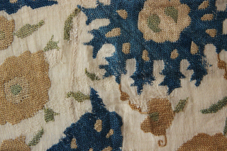 Ottoman Bohce circa 1800 82 x 85cm in excellent condition. Slight damage to ground which has been couched over in a few small areas in the centre. Doesn't distract from the beautiful  ...