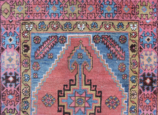 Antique Bakshiash rug 3'0" x 5'7" in good original condition. No repairs,  light wear.                  