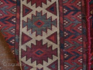 Dyrnak gul yomud main carpet, first half nineteenth century. New sides, some old reweaves. Pile height mostly very good. Incredible green and strong yellow throughout.        