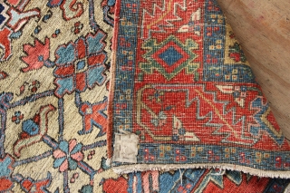 Perfect condition antique small Heriz carpet 164 x 200cm / 5'5" x 6'7"
See www.jamescohencarpets.com for more pictures and other rare items            