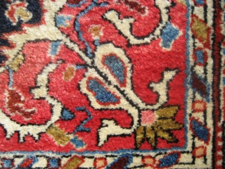 Jozan (Josan) mat 2" 2" x 2' 11".
Probably circa 1930.  Excellent condition with nice pile everywhere.  Edges and ends have been stabilized.  The rug is freshly washed and ready  ...