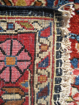 Jozan (Josan) mat 2" 2" x 2' 11".
Probably circa 1930.  Excellent condition with nice pile everywhere.  Edges and ends have been stabilized.  The rug is freshly washed and ready  ...