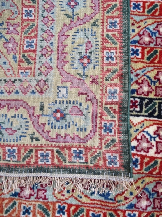 Erivan (Yerivan) Gendje(?) Pattern

Size 3' 1" x 5' 1".  Full pile condition; had been hanging on a wall for many years. Very finely knotted with soft/silky wool. I have had it  ...