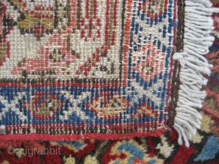 Sultanabad rug, 4' 2" x 6' 9".  Probably circa 1930's or 1940's is my best guess.  Overall very nice condition.  Ends and sides are 100% intact and nicely secured.  ...