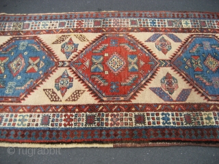 Serab runner 3' 2" x 10' 3".  Probably circa 1935-1945.  Good color and nice pile all around.  The rug is freshly washed and ready for use or resale.  