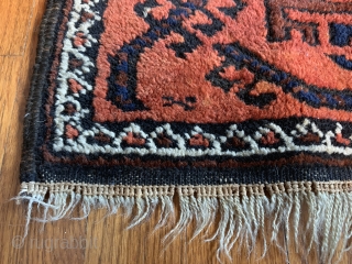 Stunning antique Baluch. 2'8"x5"3"
Colors are deep rich and sound.

Very fine piece in excellent condition for age.                 