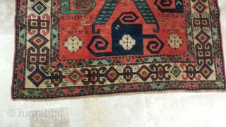 Kazak "pinwheel" caucasian antique rug. 1910-1920.
192cmx120 (6'4" x 3'11")
Excellent condition, no repair, no repiling.                   