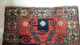 Kazak "pinwheel" caucasian antique rug. 1910-1920.
192cmx120 (6'4" x 3'11")
Excellent condition, no repair, no repiling.                   