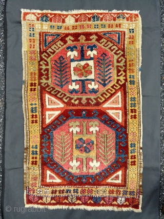 Antique central Anatolian yastik. Silky pile, excellent condition. 53cm x 86 / 21" x 34". Please Email Inquiries directly to my email, jgz10101@gmail.com, as I don't consistently receive email from RR. First  ...